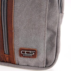 Ççs London 31468 Kanvas Çapraz Çanta Gri