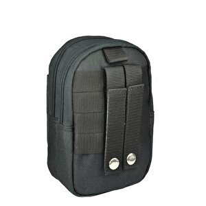 Taktikal Telefonluklu Molle Sistem 610d Bel Çantası Siyah