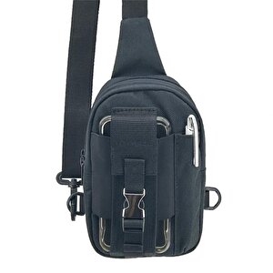 Taktikal 610d Cordura Göğüs Ve Sırt Çantası Siyah U