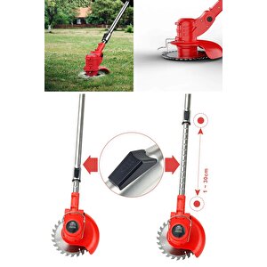Red99 Çift Akülü 21000vl Kömürsüz Turbo Motor  Çim Çalı Ot Biçme Tırpanı Döner Teleskopik Uzatma Kol