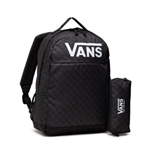 Vans Skool Sırt Çantası Kalemlikli Siyah Damalı U