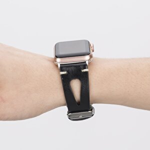 Apple Watch Uyumlu Deri Kordon 42-44-45mm 42ba2 Rst1