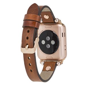 Apple Watch Uyumlu Deri Kordon 42-44-45mm Rg Rst2ef
