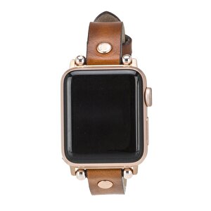 Apple Watch Uyumlu Deri Kordon 42-44-45mm Rg Rst2ef