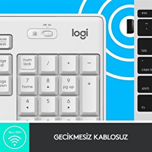 Logitech Mk295 Kablosuz Beyaz Klavye Mouse Set 920-010089
