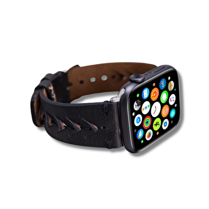 Apple Watch Uyumlu Deri Kordon 42-44-45mm Tn1 Boras