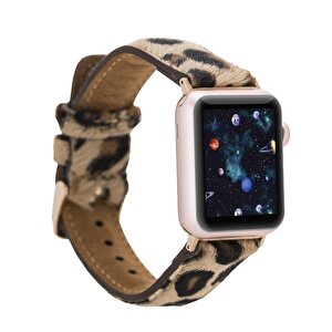 Apple Watch Uyumlu Deri Kordon 42-44-45mm Leo1n