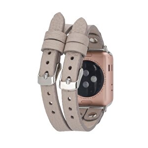 Apple Watch Uyumlu Deri Kordon Ely Double Tour St Erc3