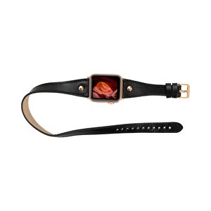 Apple Watch Uyumlu Deri Kordon 42-44-45mm Dt Rg Rst1