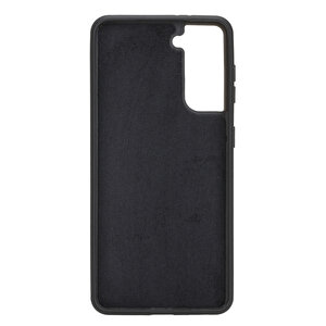 Samsung Galaxy S21 Plus Uyumlu Deri Cüzdanlı Kılıf Rst1 Siyah