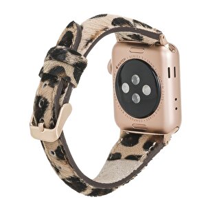 Apple Watch Uyumlu Deri Kordon 42-44-45mm Slim Le01n