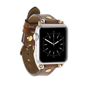 Apple Watch Uyumlu Deri Kordon 42-44-45mm Ferro Gt Rst2e