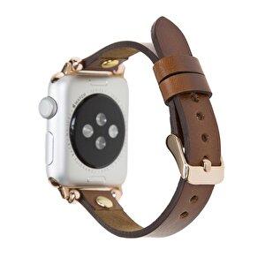 Apple Watch Uyumlu Deri Kordon 42-44-45mm Ferro Gt Rst2e