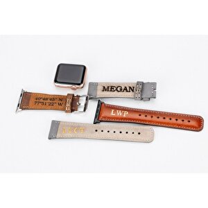 Apple Watch Uyumlu Deri Kordon 42-44-45mm Nm3 As5