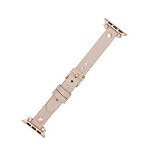 Apple Watch Uyumlu Deri Kordon 38-40-41mm Rg Nu1 Pembe
