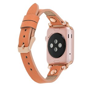 Apple Watch Uyumlu Deri Kordon 42-44-45mm Ferro Rt Nu3