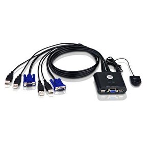 Aten Cs-22u 2port Mi̇ni̇ Usb Kvm Switch+kablo(yönet)
