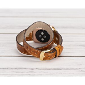 Apple Watch Uyumlu Deri Kordon 42-44-45mm Slim Dt Gt V18