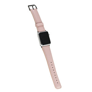 Apple Watch Uyumlu Deri Kordon 38-40-41mm Nu2-sm3 Siyah