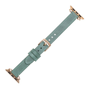 Apple Watch Uyumlu Deri Kordon 42-44-45mm Ferro Cz12