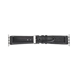 Apple Watch Uyumlu Deri Kordon 42-44-45mm Nm1-as1 Siyah