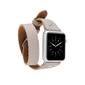 Apple Watch Uyumlu Deri Kordon 38-40-41mm Slim Dtst Erc3