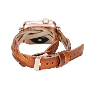 Apple Watch Uyumlu Deri Kordon 38-40-41mm Dt Rt Rst2ef