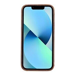 Apple Iphone 13 Pro Max Uyumlu Deri Arka Kapak Rock G2