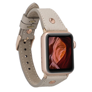 Apple Watch Uyumlu Deri Kordon 38-40-41mm Slim Rgtr Erc3