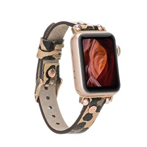 Apple Watch Uyumlu Deri Kordon 38-40-41mm Rt Leo2n