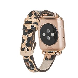 Apple Watch Uyumlu Deri Kordon 38-40-41mm Rt Leo2n