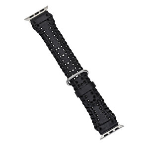 Apple Watch Uyumlu Deri Kordon 42-44-45mm Sm43 Rst1