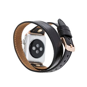 Apple Watch Uyumlu Deri Kordon 42-44-45mm Slim Dtgt Rst1