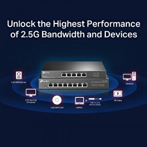 Tp-link Tl-sg105-m2 5port 10/100/1000 Yöneti̇lemez Switch