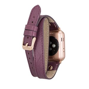 Apple Watch Uyumlu Deri Kordon 38-40-41mm Dt Slim Cz7