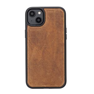 Apple Iphone 14 Plus Uyumlu Deri Cüzdanlı Kılıf Mwwn G19 Taba