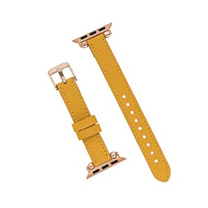 Apple Watch Uyumlu Deri Kordon 38-40-41mm Ferro Fl12