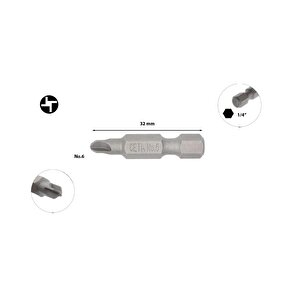 Torq-set Uçlu Bits No 6 X 32mm Cb/860306 