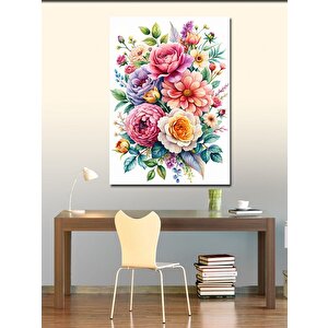 Kanvas Tablo Renkli Çiçekler 100x140 cm