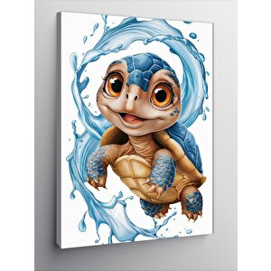 Kanvas Tablo Sevimli Deniz Kaplumbağası 70x100 cm