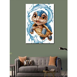 Kanvas Tablo Sevimli Deniz Kaplumbağası 70x100 cm