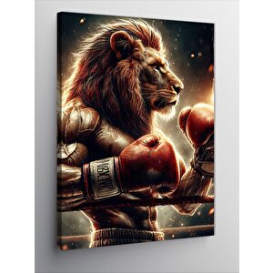 Kanvas Tablo Boksör Aslan 70x100 cm