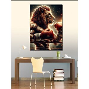 Kanvas Tablo Boksör Aslan 70x100 cm