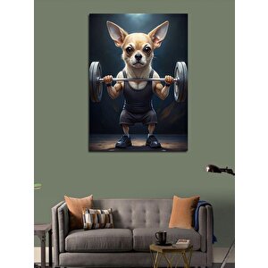 Kanvas Tablo Vücut Çalışan Köpek 70x100 cm