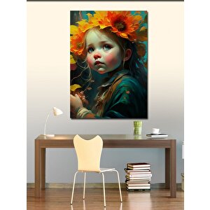 Kanvas Tablo Sevimli Kız Çocuğu 50x70 cm