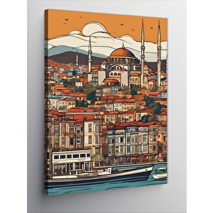 Kanvas Tablo İstanbul Temalı 70x100 cm