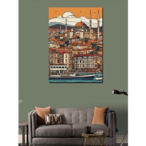 Kanvas Tablo İstanbul Temalı 70x100 cm