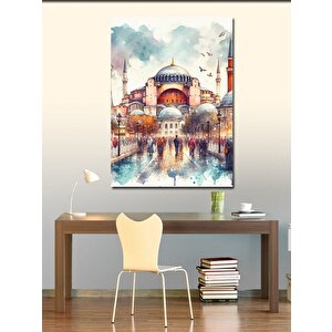 Kanvas Tablo Ayasofya Camii Ve İnsanlar 70x100 cm