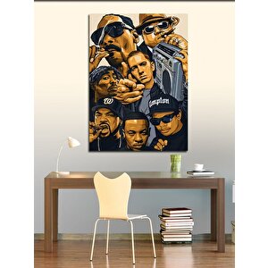 Kanvas Tablo Biggie Notorious 2pac Jay-z N.w.a 100x140 cm