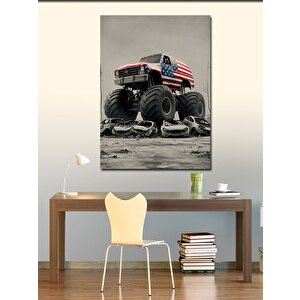 Kanvas Tablo Bigfoot Dev Araba 50x70 cm